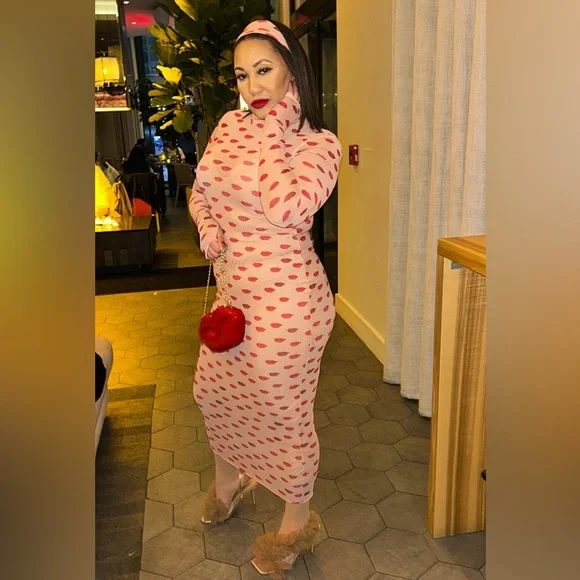 AFRM ** Shailene Dress + Headband** in Almond Kiss 💋 💋💋 - Picture 5 of 5